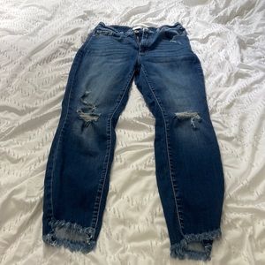 kancan distressed skinny jeans
